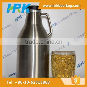 Vacuum insulated double wall glass keg