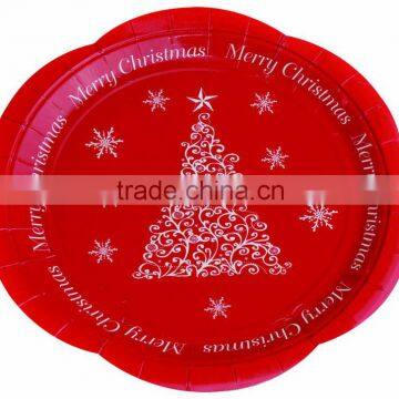 12" Round Shaped Logo Printed Pizza Paper Plate