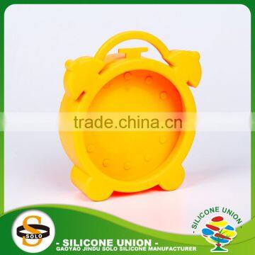 Silicone Case Cat Shape Alarm Leather Case Travel Clock photo-5