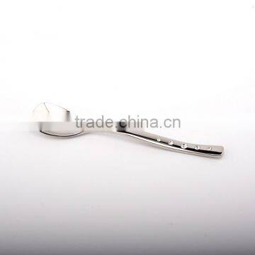 New Design Food Safety Customed Stainless Steel 18/8 Crystal Wedding Tea or Coffee Spoon