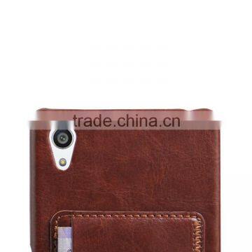 New Arrival PC+PU Leather Credit Card Holder Case Leather Case for Sony Xperia z5 Premium Wholesale photo-3