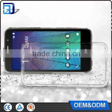 Amazon Hot Sale Anti Scratch Acrylic Clear PC Back + TPU Bumper Phone Cover For Alcatel Stellar Tru Clear Case Paypal Accept photo-4