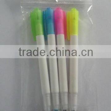 OEM Eco-friendly Children twin highlighter pen florescent pen