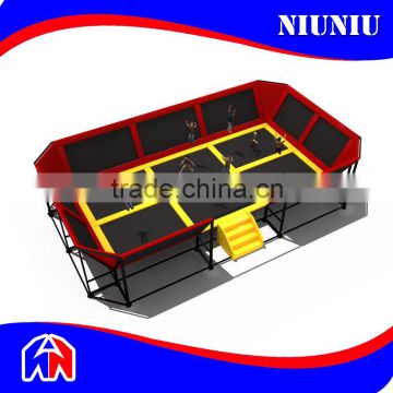 Fashion commercial Indoor large trampoline park , cheap trampoline For adult and kids for sale