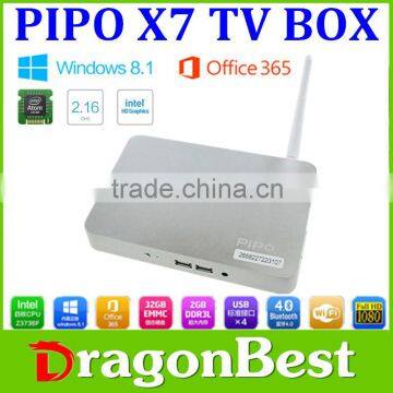 PIPO X7 Mini PC Wins TV BOX Quad Core Intel Atom Z3736F Win8.1 with Bing OS TV Player 2GB/32GB