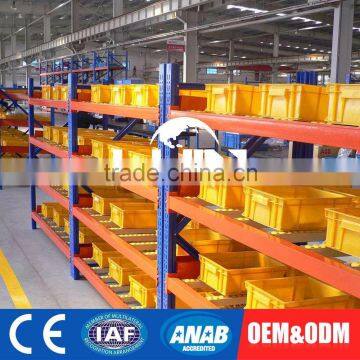 Custom Color Slide Warehouse Industrial Hanging Storage Rack Carton Flow Racking