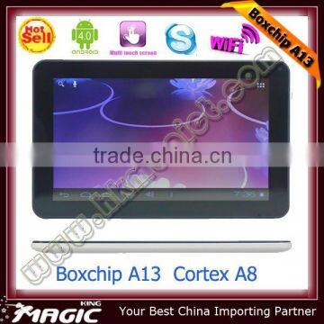 9 inch allwinner a13 mid arm cortex-a8 tablet pc