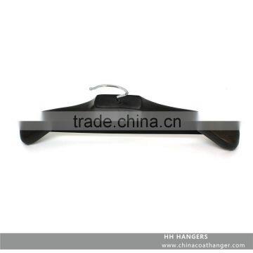 The HEAD wooden suit hanger with half shiny 3.8mm hook ,non-slip bar with tube