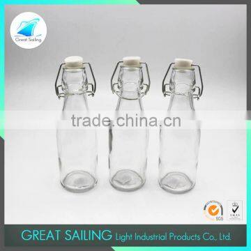 500ml Clear Glass Oil/Vinegar Bottle With Clip