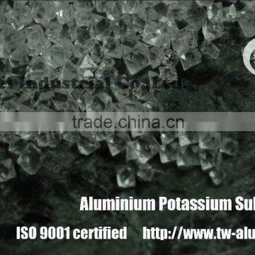 99.5%min high quality Food Additives transparent Crystal potassium aluminum sulfate