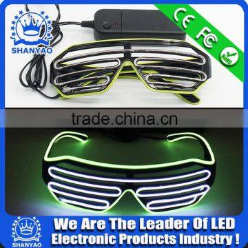 2016 Wholesale EL Light Up Glasses For Events And Party Supplies