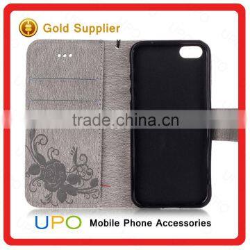 [UPO] For IPhone se Case New Arrival Premium Durable Diamond Leather Flip Phone Case With Wallet Card Slots photo-5