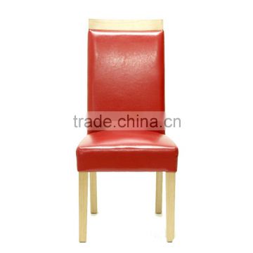 China manufacturer offer modern conference leather side dining in wood french chair