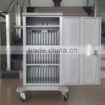 steel mobile network tablet storage and charging cabinet cart sync