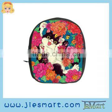 Microfiber backpack custom sublimation printing student bag digital printing