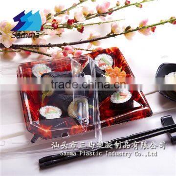 KW-0014TS-RB Custom Wholesale Plastic Food Sushi Container photo-1