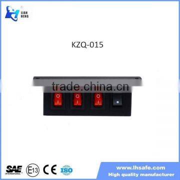 Pre wired switch box 3 on/off switch and 1 pattern control panel for warning lights KZQ-016