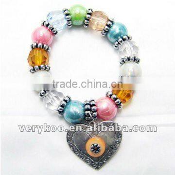 Fashion Colorful Crystal Bracelet and Bangle With Heart FCA-10000