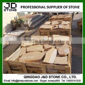 sandstone shaped paver/ random shape sandstone for paving