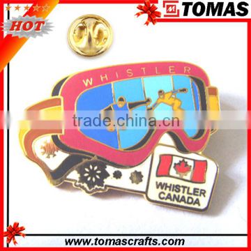 Metal hard enamel lapel pin manufacturers china