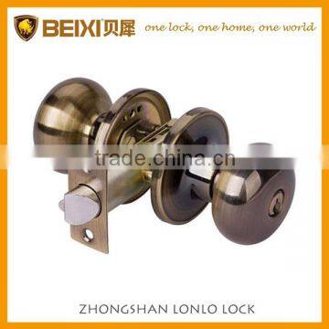 2016 North America and south America Hot Selling brass master keyed and privacy tubular door Knob Lock