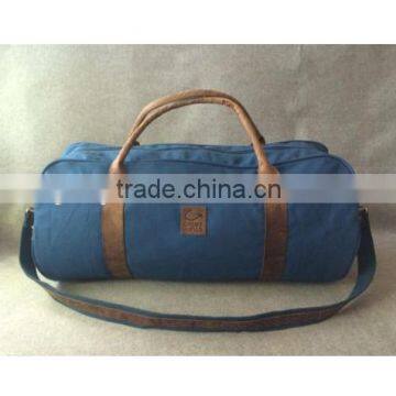 Fashion Canvas Leather Duffel Bag Gym Travel bag