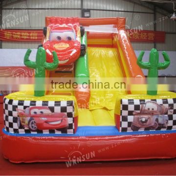 7x4x4m Inflatable racing car slides,amusement park inflatable games toys