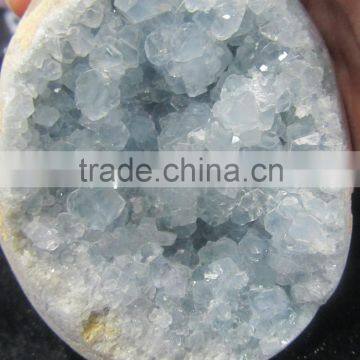 Charming Natural Blue Celestine Stone Crystal Geode for Hot Sale photo-2