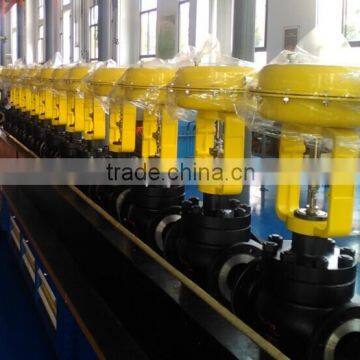 Pneumatic single seat control valve