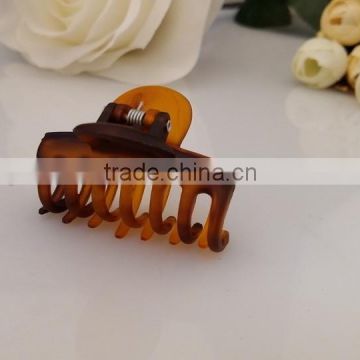 Hot sales hight quality cheap price small hair clip plastic clear hair claw clip size 4cm