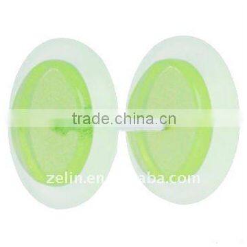 Glow in the dark acrylic fake plugs with rubber O-rings body jewelry