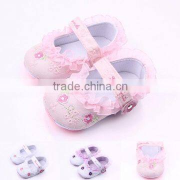 Baby spring shoes cute small flower kids wholesale 2016