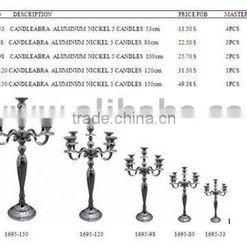 Wedding Candelabra with Nickel plated