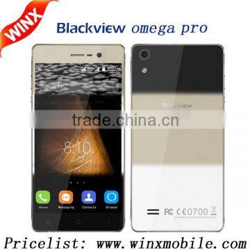 Hot! Blackview Omega Pro MTK6753 5 Inch IPS HD Octa Core Android 5.1 4G LTE 3G RAM 16G ROM 13MP mobile phone