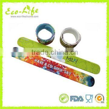 215*25*2mm Cartoon Printing Silicone Slap Bracelet, Silicone Slap Wirstbands, Souvenirs Promotion Gift photo-2