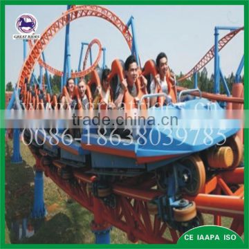 Outdoor amusement park rides 4ring roller coaster for sale