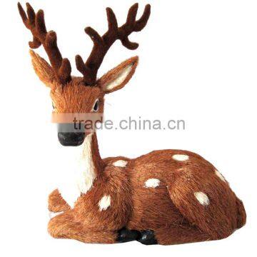 artificial brown DEER christmas ornament DECORATION