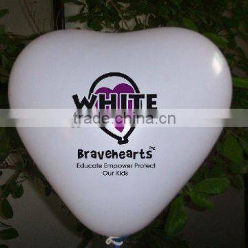 Advertising heart shape balloon customized logo