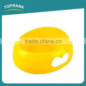 Custom color round big novelty portable pp pet bowl for dog