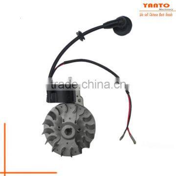 High Quality 1E32F gasoline brush cutter hedge trimmer machine parts ignition coil and flywheel