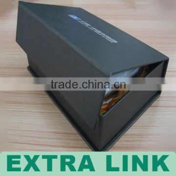 Wholesale Custom Printed Black Book Shaped Cardboard Mobile Phone Gift Box