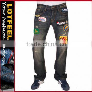 jeans cheap wholesale slim fit man denim jeans pents jeans defected jeans wholesale direct factory(LOTD101)