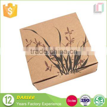Hot Sale Recyclable Kraft Paper Gift Packing Handkerchief With Lid