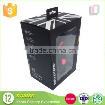 wholesale custom high quality headphone packaging box with window