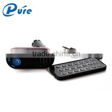 Best Wireless Multifunctional Bluetooth Handsfree Car Kit Adapter FM Transmitter Calling Car Charger photo-3