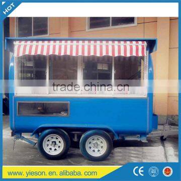Yieson mobile food truck food vending carts coffee kiosks for sale