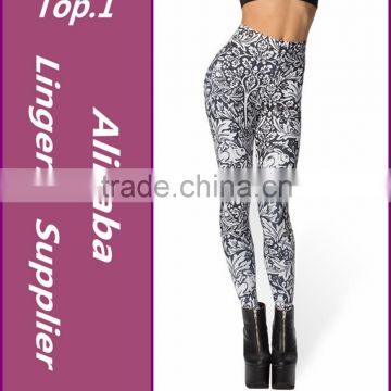 2015 new korean girl fashion tight sex rave lovely sally flower bright colorful letter print pant