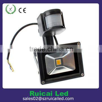 waterproof 20w 10w 30w 50w epistar cob ip65 10w motion sensor led flood light