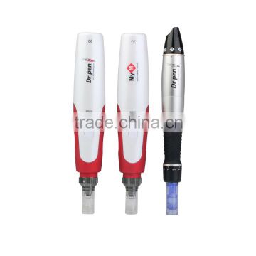 Electric motivated vibration massager micro needling derma roller system dermapen mym-standard with 12/9 needles 0.25mm-2.5mm