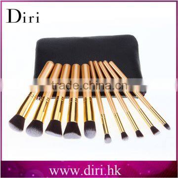 Yellow make up brushes set 10 make up brushes in stock fast selling brushes makeup